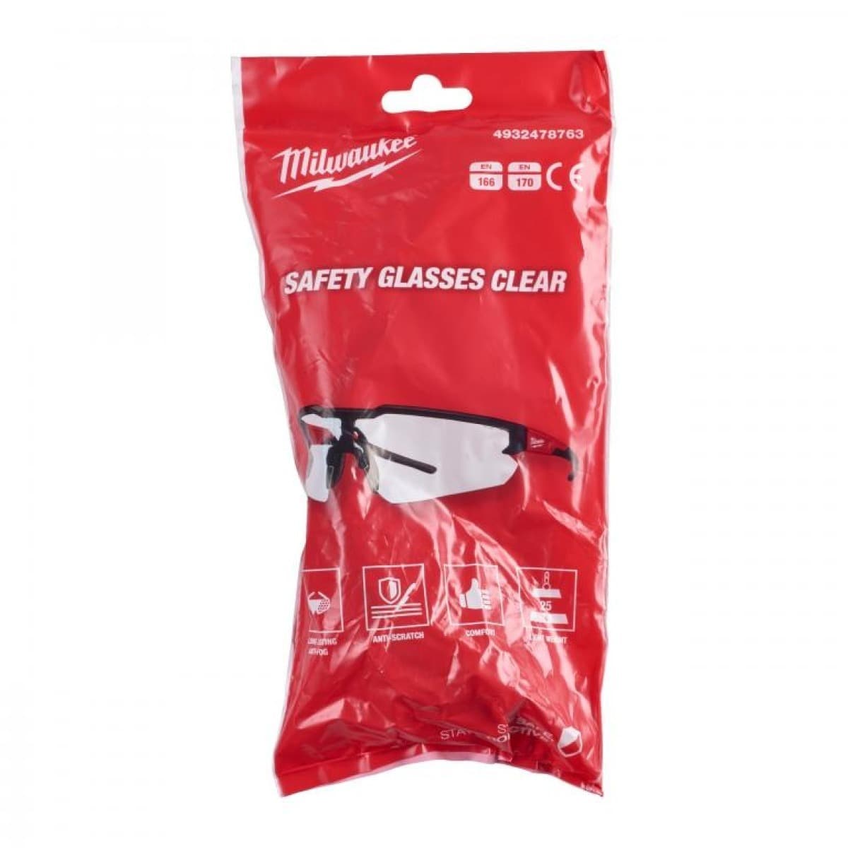 Okulary ochronne odporne na zarysowania bezbarwne 1 para 4932478763